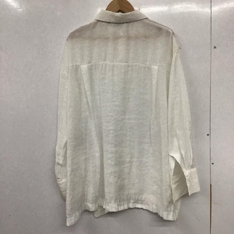 ザラ ZARA シャツ、ブラウス 長袖 3067 022 712 オーバーサイズ S 無地 白 / ホワイト / レディース USED 古着 中古 10139237