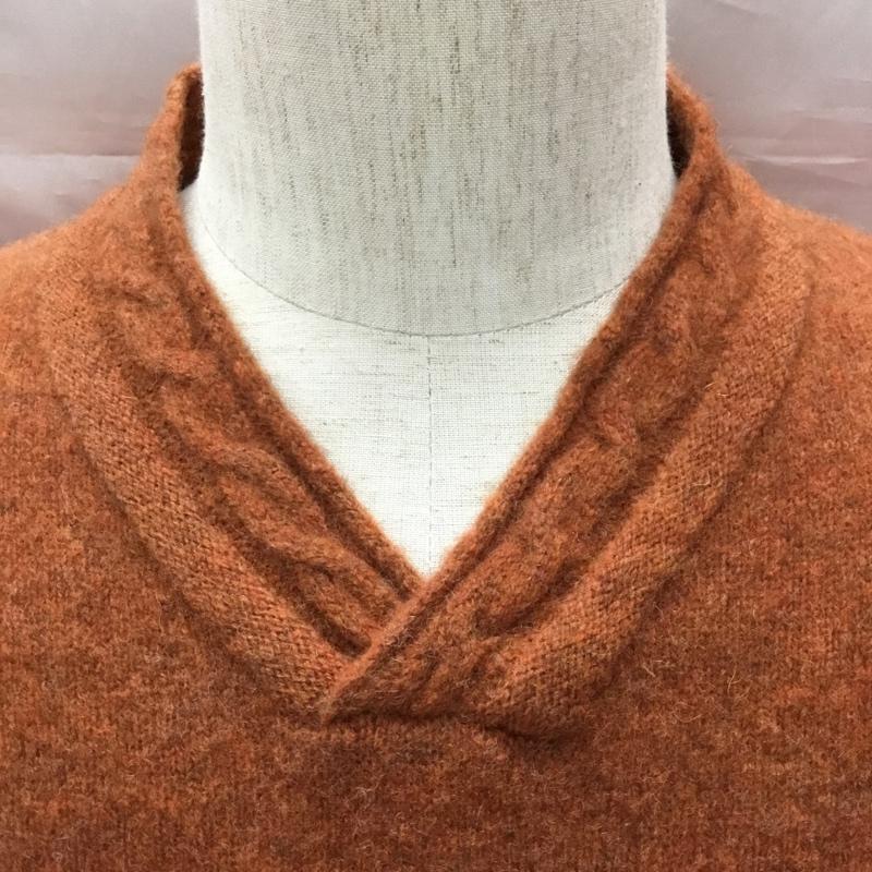 エーグル AIGLE ニット、セーター 長袖 長袖ニットカットソー ニット セーター クルーネックニット M 無地 橙 / オレンジ /  メンズ USED 古着 中古 10113342