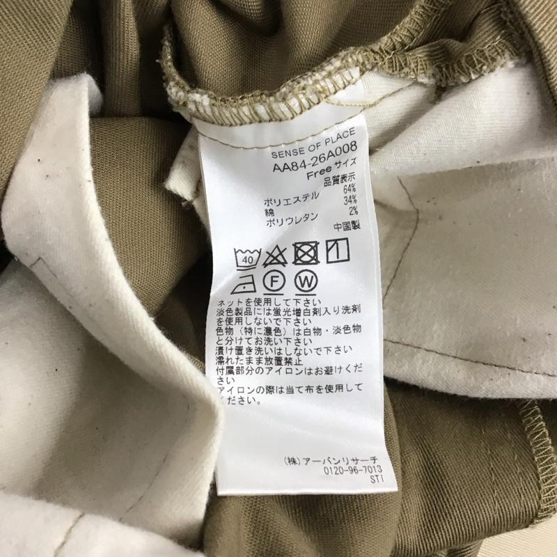 ディッキーズ Dickies サロペット・オーバーオール サロペット、オーバーオール オーバーオール つなぎ オールインワン senseofplace FREE 無地 ベージュ / ベージュ / レディース USED 古着 中古 10149098