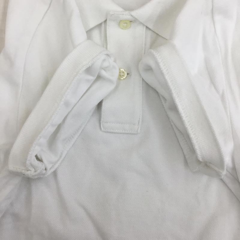ポロラルフローレン POLO RALPH LAUREN カットソー 半袖 ポロシャツ M ロゴ、文字 白 / ホワイト / レディース USED 古着 中古 10135644