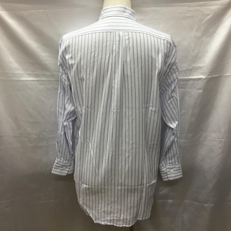 チャップス CHAPS シャツ、ブラウス 長袖 コットン ボタンダウン ストライプ 白 / ホワイト / X 青 / ブルー / X 水色 / ライトブルー / メンズ USED 古着 中古 10116095