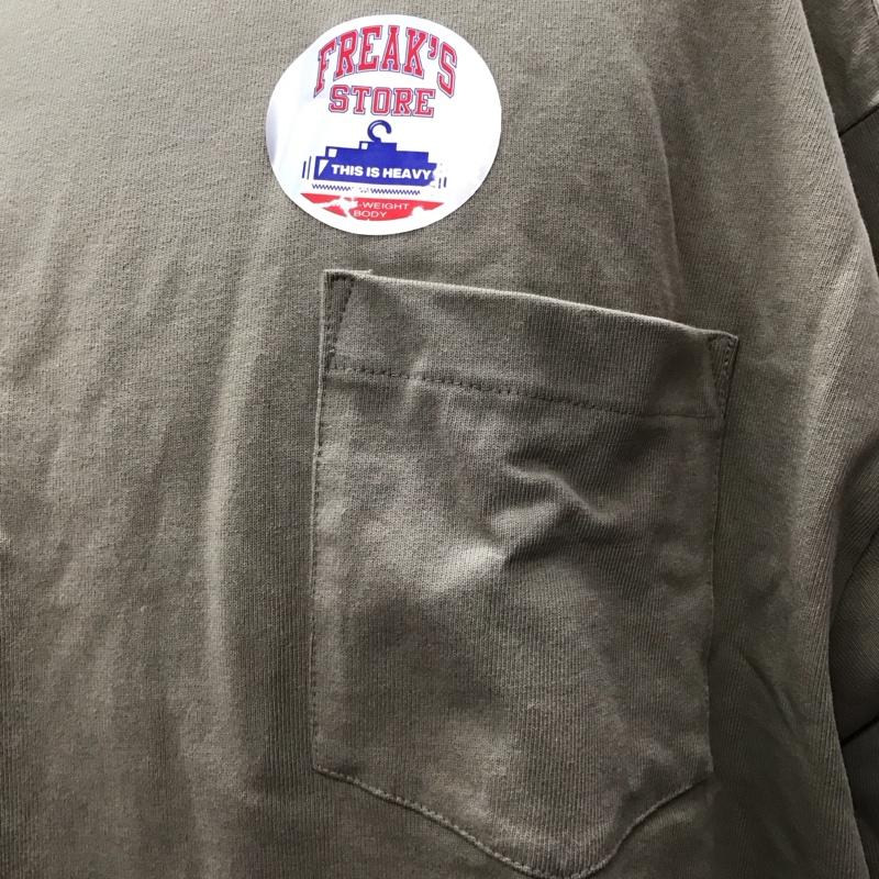 フリークスストア FREAK S STORE Tシャツ 半袖 212-1255 ヘビーウェイト クルーネック タグ付き L 無地 ベージュ / ベージュ / レディース USED 古着 中古 10122604