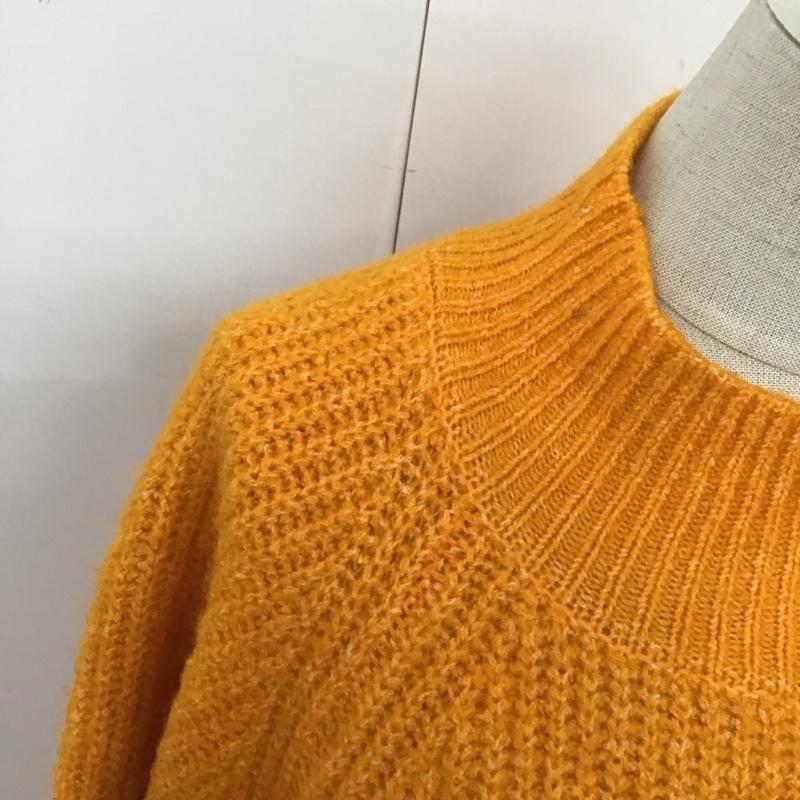 アイテムズ アーバンリサーチ ITEMS URBAN RESEARCH ニット、セーター 長袖 it37-22b012 フワフワハイネックニット FREE 無地 橙 / オレンジ / レディース USED 古着 中古 10121519