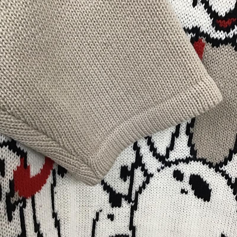 古着 USED ニット、セーター 長袖 Disney 80年代 101匹わんちゃん cox combo M キャラクター ベージュ / ベージュ / レディース USED 古着 中古 10138501