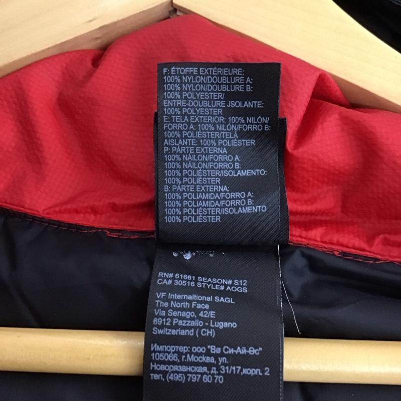 ザノースフェイス THE NORTH FACE ジャケット、上着 ジャンパー、ブルゾン ジップアップジャケット ナイロンジャケット アウター パーカージャケット L ロゴ、文字 黒 / ブラック / X 赤 / レッド / メンズ USED 古着 中古 10133610