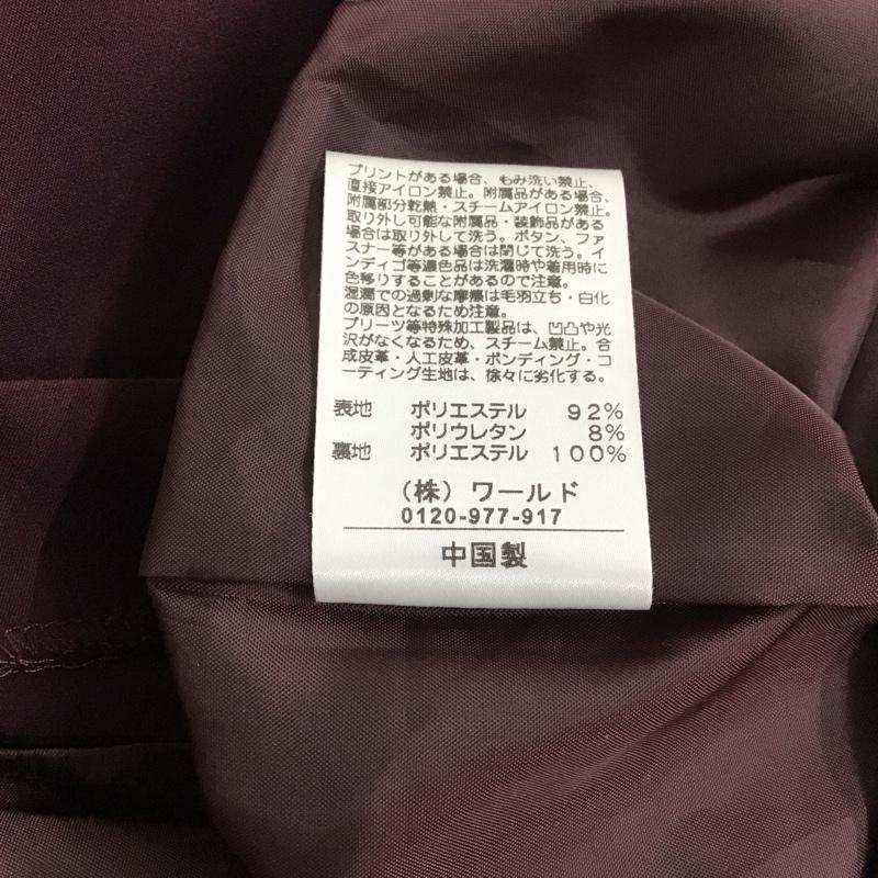 オペークドットクリップ OPAQUE.CLIP ワンピース ロングスカート 637-59212 ノースリーブロングワンピース フレアスカート M 無地 紫 / パープル / レディース USED 古着 中古 10111159