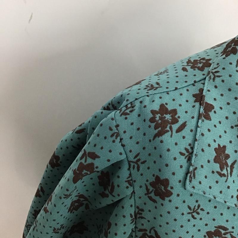 マウジー MOUSSY シャツ、ブラウス 半袖 010CAH30-6020 VINTAGE FLOWER 開襟 FREE 総柄 青 / ブルー / レディース USED 古着 中古 10119396