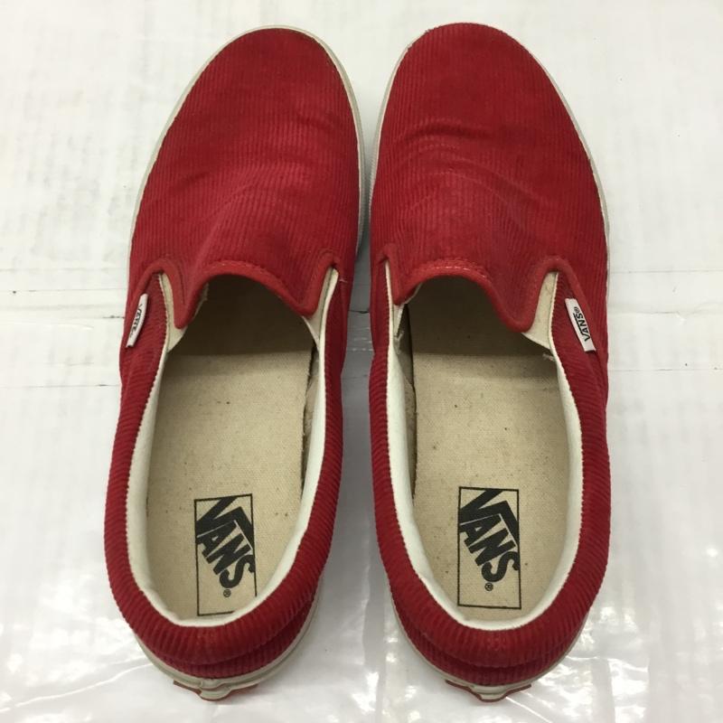バンズ VANS スリッポン スリッポン V98CL コーデュロイ スニーカー 28cm 28.0cm ロゴ、文字 赤 / レッド / メンズ USED 古着 中古 10114718