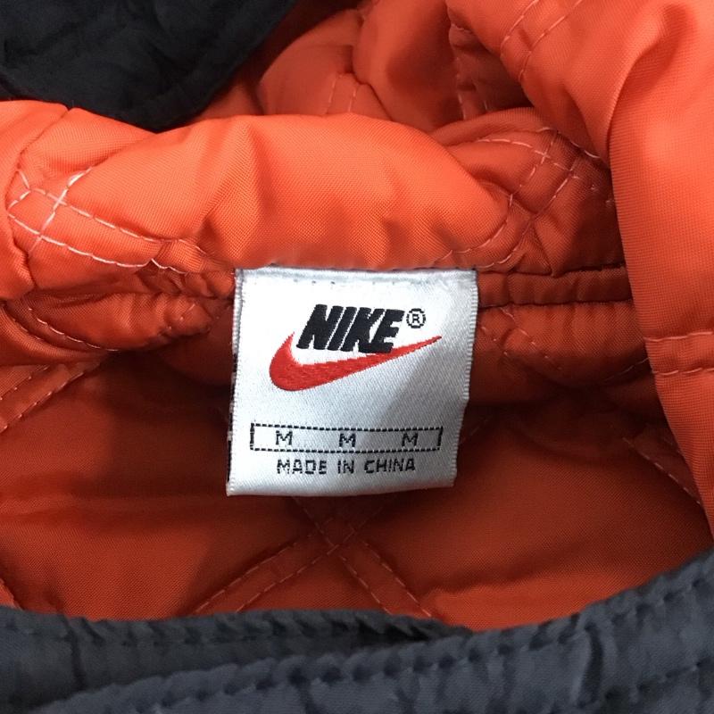 ナイキ NIKE ジャケット、上着 ジャンパー、ブルゾン ジップアップジャケット ジャンパー ナイロンジャケット ベンチコート アウター 90S M ロゴ、文字 黒 / ブラック / メンズ USED 古着 中古 10110386