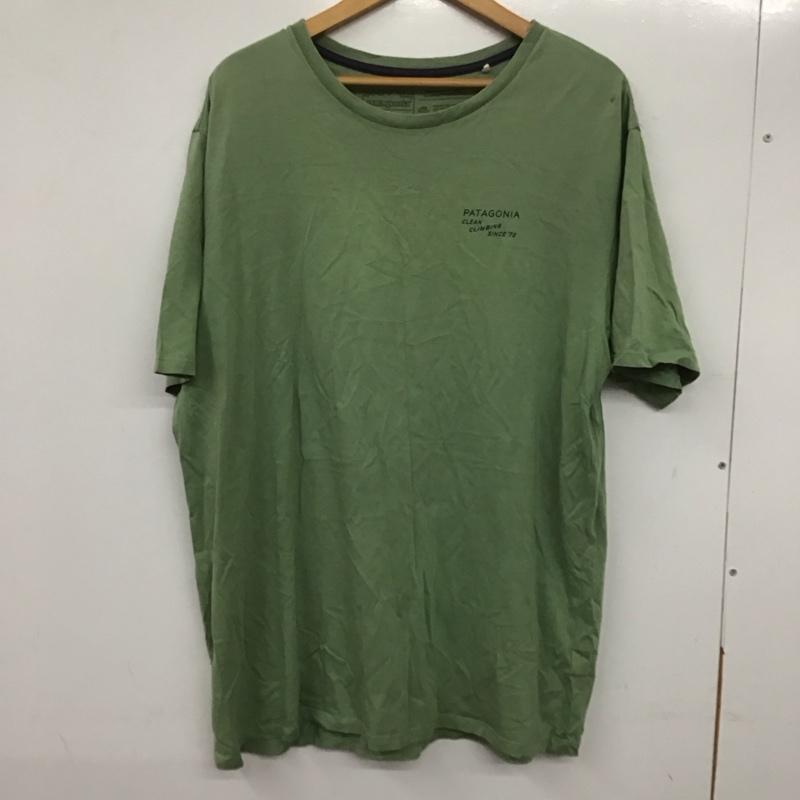 パタゴニア patagonia Tシャツ 半袖 L プリント カーキ / カーキ / メンズ USED 古着 中古 10137018