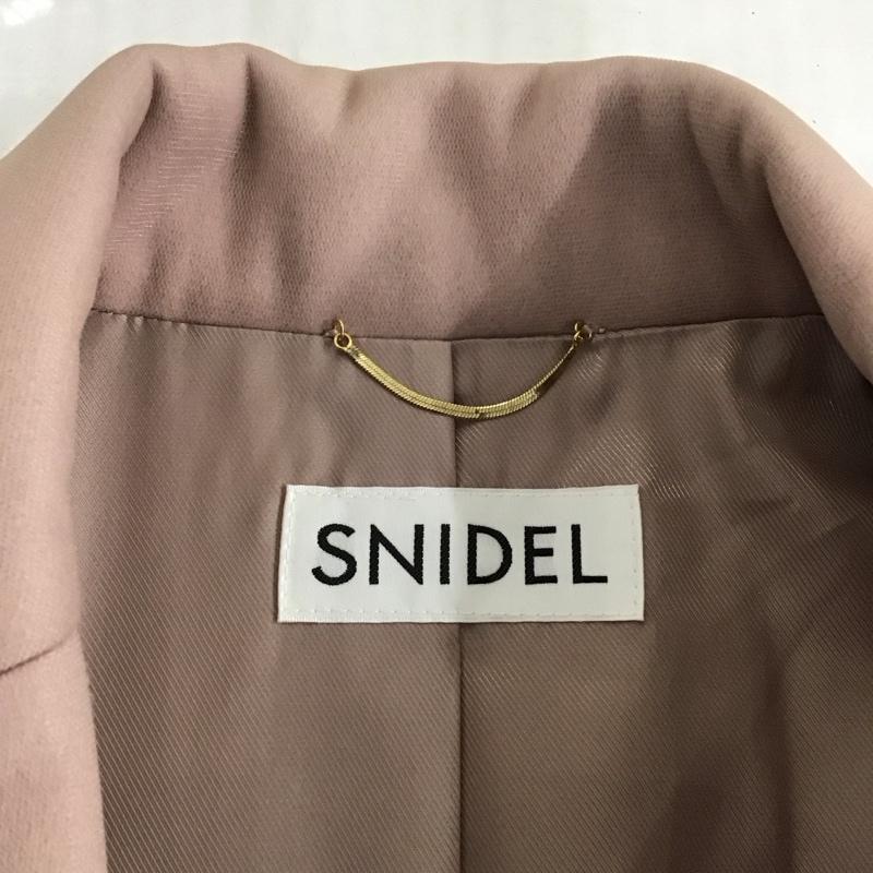 スナイデル SNIDEL コート コート一般 swfc184025 チュールコート アウター 1 無地 桃 / ピンク / レディース USED 古着 中古 10122817