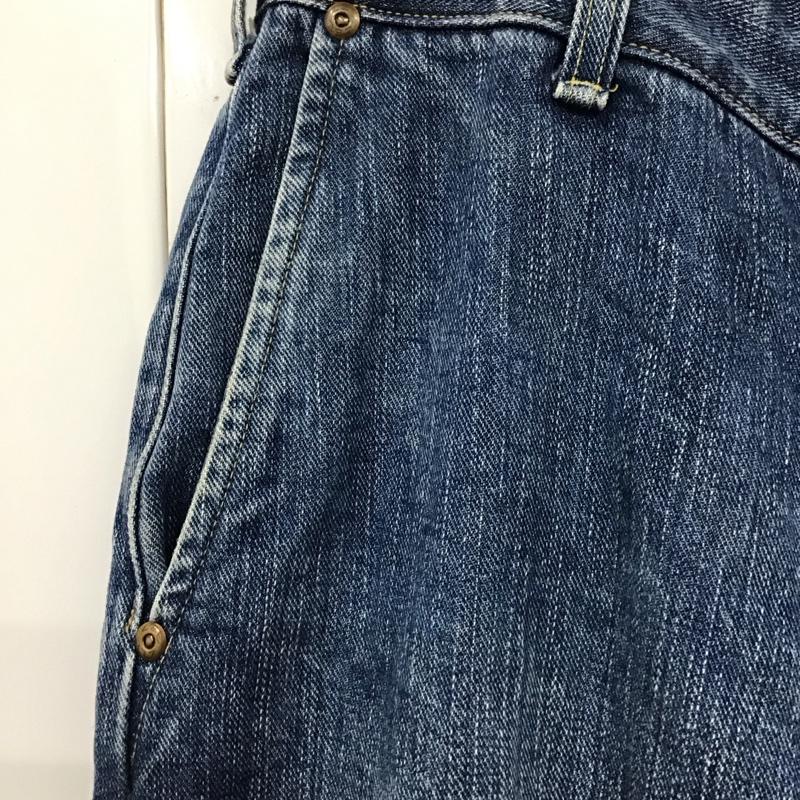 リー Lee パンツ デニム、ジーンズ デニムパンツ ストレートパンツ ワイドパンツ カジュアルパンツ S 無地 インディゴ / インディゴ /  メンズ USED 古着 中古 10121457