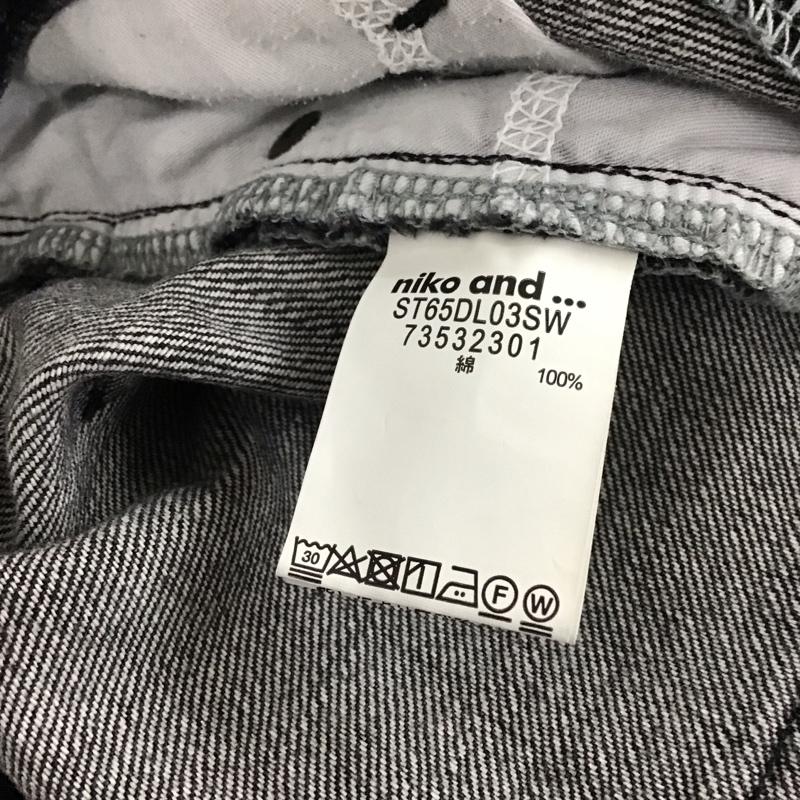 ニコアンド niko and... パンツ デニム、ジーンズ ST65DL03SW M 無地 黒 / ブラック / レディース USED 古着 中古 10120595