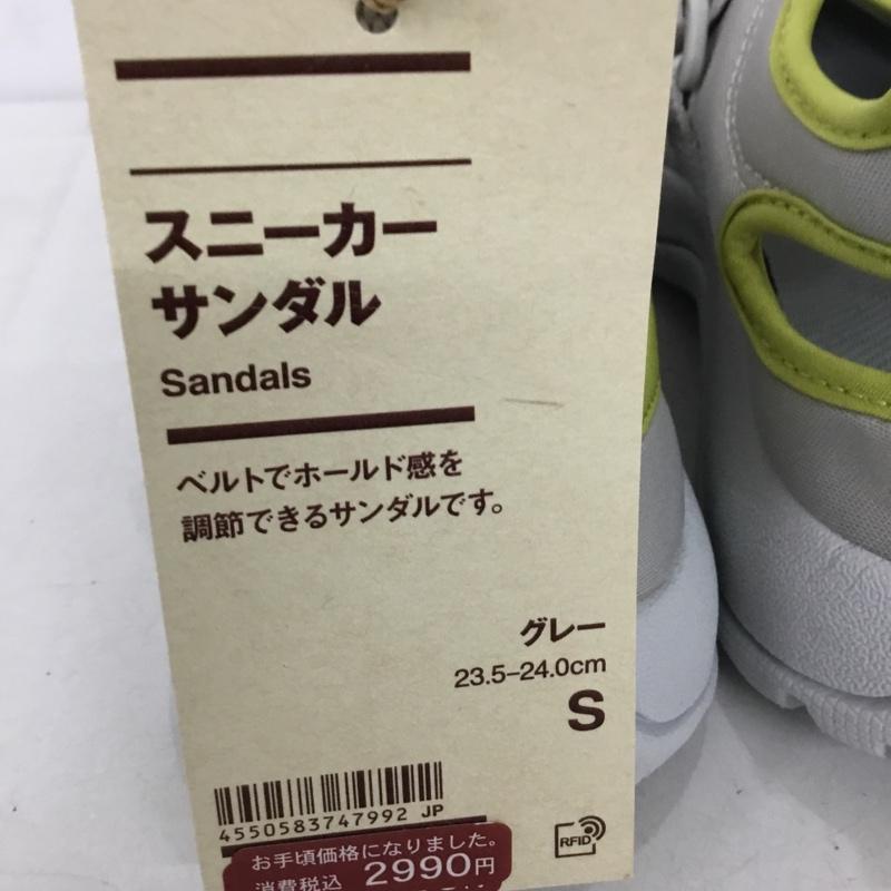 古着 USED サンダル サンダル MUJI 無印良品 スニーカーサンダル EKB12A4S 24cm S 無地 灰 / グレー / レディース USED 古着 中古 10149817
