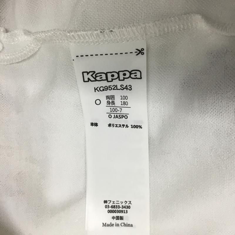 カッパ Kappa ポロシャツ 長袖 KG952LS43 ボタンダウン ゴルフウェア タグ付き ワンポイント 白 / ホワイト / メンズ USED 古着 中古 10135702