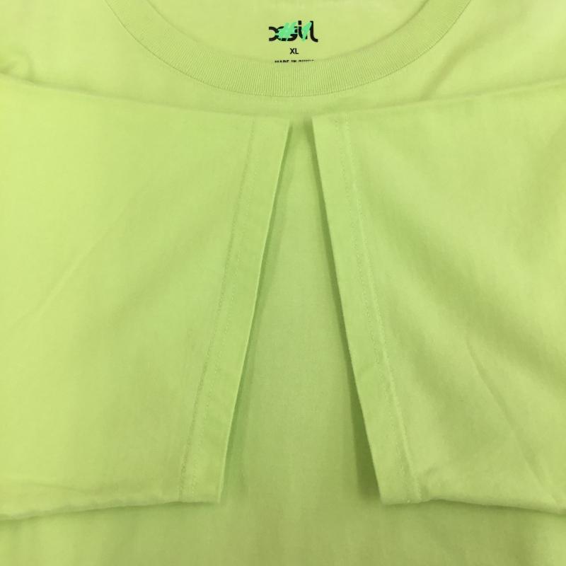 エックスガール X-girl Tシャツ 半袖 105202011040 XL ロゴ、文字 黄緑 / イエローグリーン / レディース USED 古着 中古 10133776