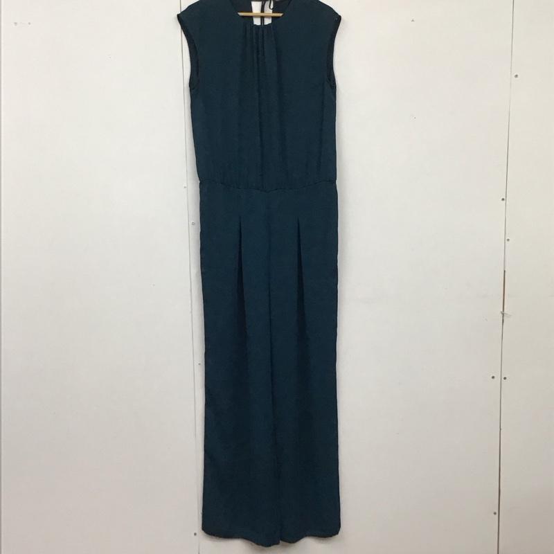 ザラベーシック ZARA BASIC ワンピース・ドレス・オールインワン ワンピース・ドレス・オールインワン オールインワン ノースリーブ ワイドパンツ L 無地 青 / ブルー / レディース USED 古着 中古 10125213