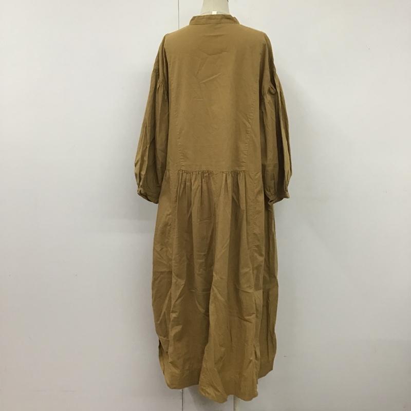 ひより HIYORI ワンピース ロングスカート M 無地 茶 / ブラウン / レディース USED 古着 中古 10106144