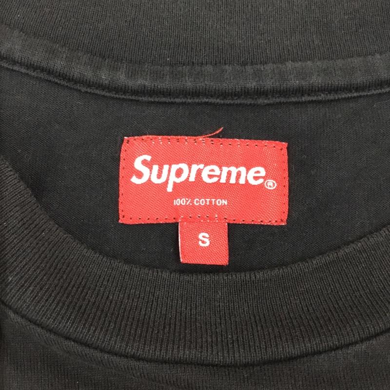 シュプリーム Supreme カットソー 長袖 22AW SmallBoxL/STee スモールボックスロゴTシャツ 長袖カットソー クルーネックカットソー S ロゴ、文字 黒 / ブラック / メンズ USED 古着 中古 10106592