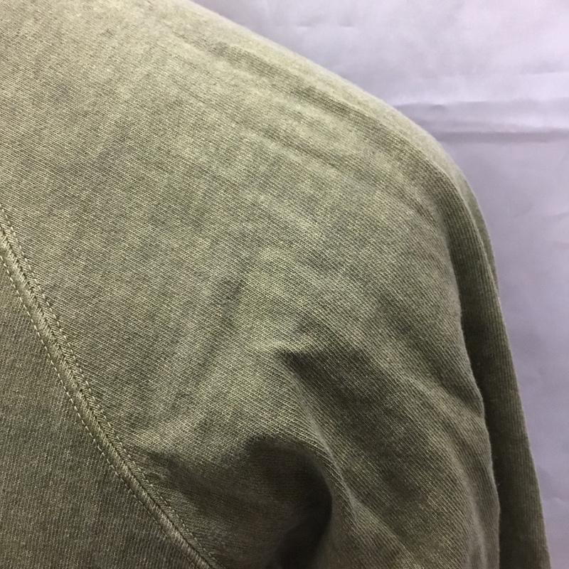 グッドオン Good On カットソー 七分袖 後染 M 無地 カーキ / カーキ / メンズ USED 古着 中古 10106301