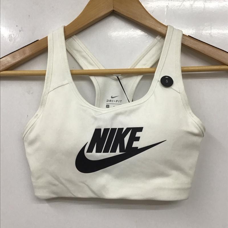 ナイキ NIKE トップス トップス 899371-100 スポーツブラ WS ナイキプロ フューチュラ クラシックブラ タグ付き S ロゴ、文字 白 / ホワイト / レディース USED 古着 中古 10135546