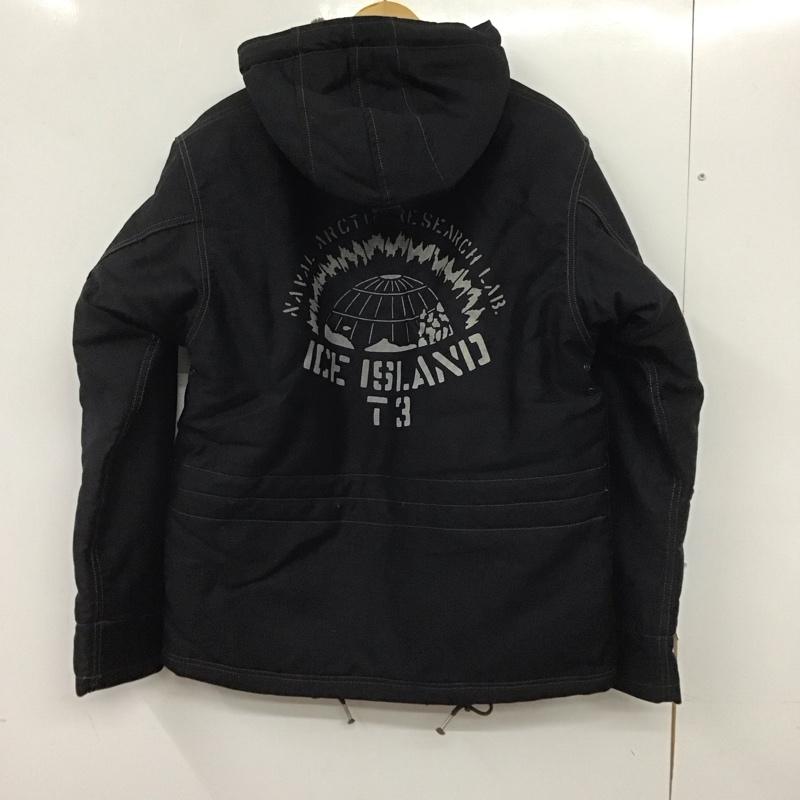コリンボ COLIMBO ジャケット、上着 ジャケット、ブレザー オリジナルオブザーバーパーカージャケット アウター the iceland T-3 38 ロゴ、文字 黒 / ブラック / メンズ USED 古着 中古 10139026