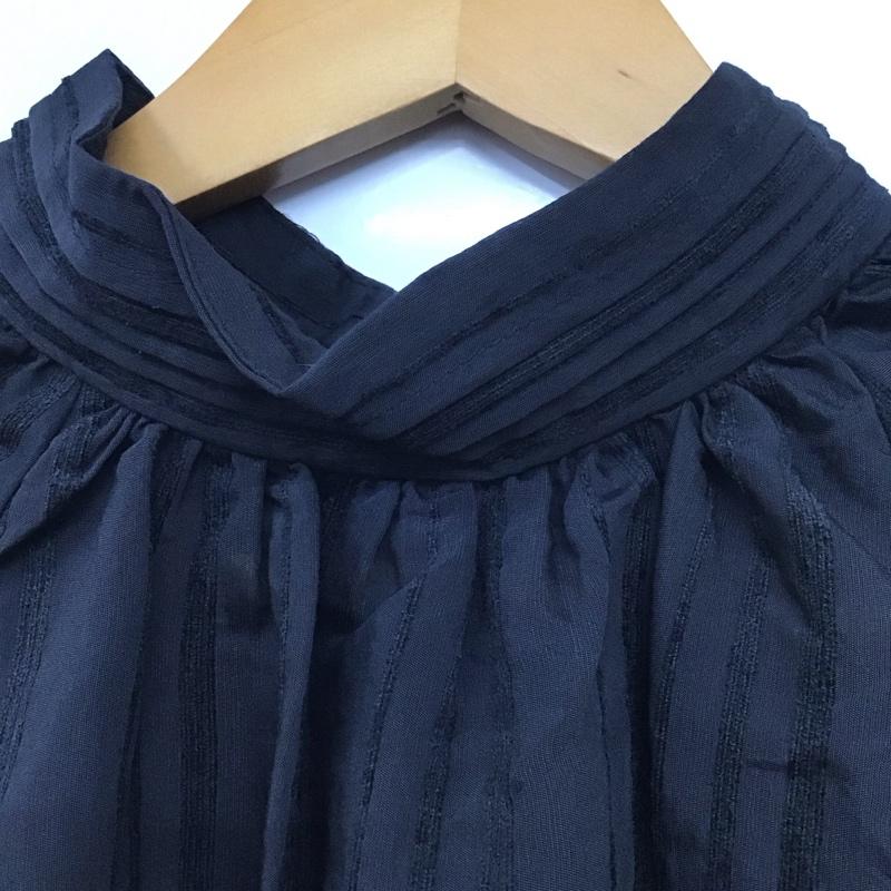 フラーネ Frene シャツ、ブラウス 長袖 FREE 無地 黒 / ブラック / レディース USED 古着 中古 10130281
