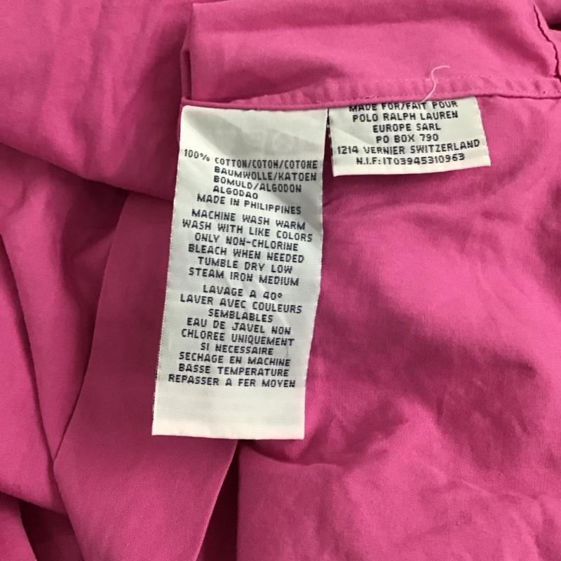 ポロバイラルフローレン Polo by RALPH LAUREN シャツ、ブラウス 長袖 長袖シャツ 無地シャツ カラーシャツ ボタンダウンシャツ M ロゴ、文字 桃 / ピンク / メンズ USED 古着 中古 10130808