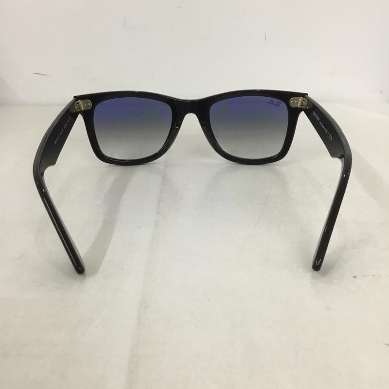 レイバン Ray-Ban めがね・サングラス サングラス RB2140-F ORIGINAL WAYFARER CLASSIC グラデーション 箱有 ロゴ、文字 黒 / ブラック / X 青 / ブルー / メンズ USED 古着 中古 10138848