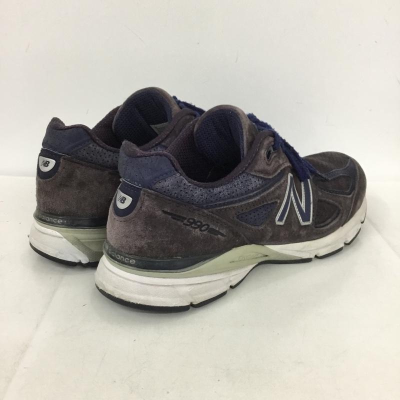 ニューバランス New Balance スニーカー スニーカー M990 EP4 USA製 28cm 28.0cm ロゴ、文字 紫 / パープル / メンズ USED 古着 中古 10136693