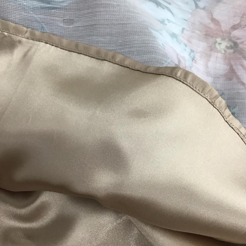 ナチュラルビューティーベーシック NATURAL BEAUTY BASIC スカート ひざ丈スカート 017-3220751 ダブルオーガンジースカート S 総柄 X 花柄 橙 / オレンジ /  レディース USED 古着 中古 10132744