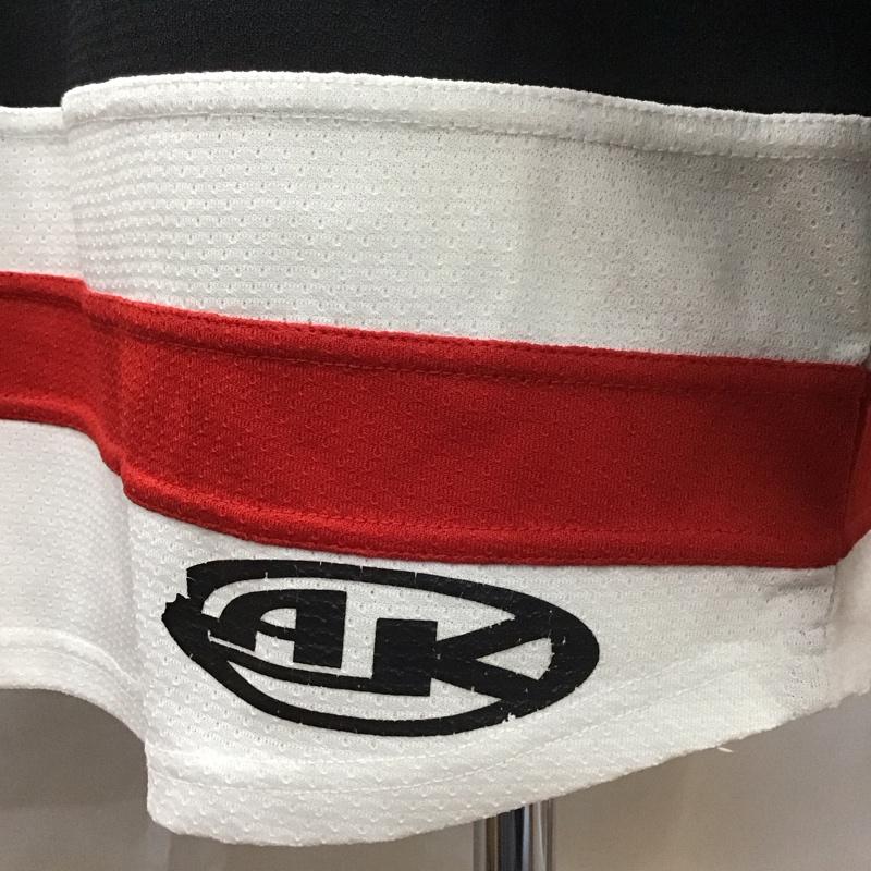 プレジャー PLEASURES カットソー 半袖 RibsHockeyJersey AthleticKnit ユニフォーム カジュアルカットソー L ロゴ、文字 白 / ホワイト / X 黒 / ブラック / X 赤 / レッド /  メンズ USED 古着 中古 10111673