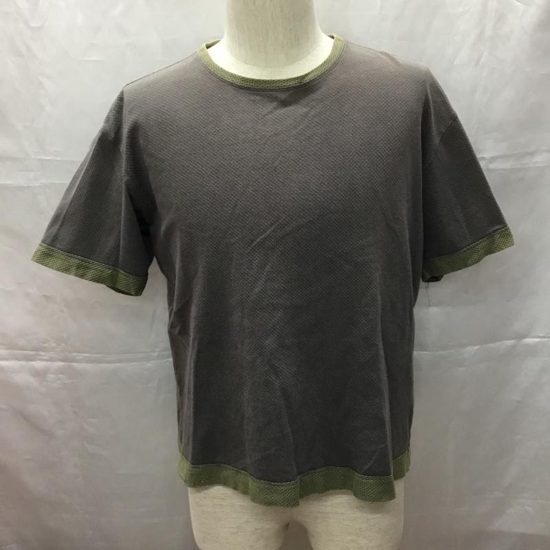 イッセイミヤケ ISSEY MIYAKE Tシャツ 半袖 半袖カットソー プリントTシャツ クルーネックカットソー 1 総柄 灰 / グレー /  メンズ USED 古着 中古 10108989