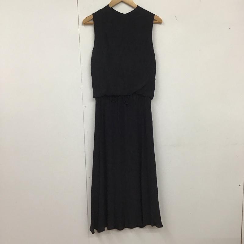 オリーブデオリーブ OLIVE des OLIVE ワンピース ロングスカート ノースリーブロングワンピース フレアスカート M 無地 黒 / ブラック / レディース USED 古着 中古 10135192