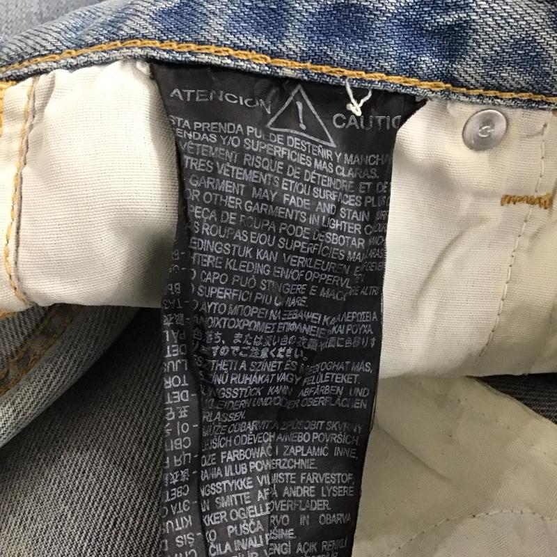 ザラ ZARA パンツ デニム、ジーンズ デニムパンツ ワイドパンツ カジュアルパンツ 34インチ 無地 インディゴ / インディゴ / レディース USED 古着 中古 10142711