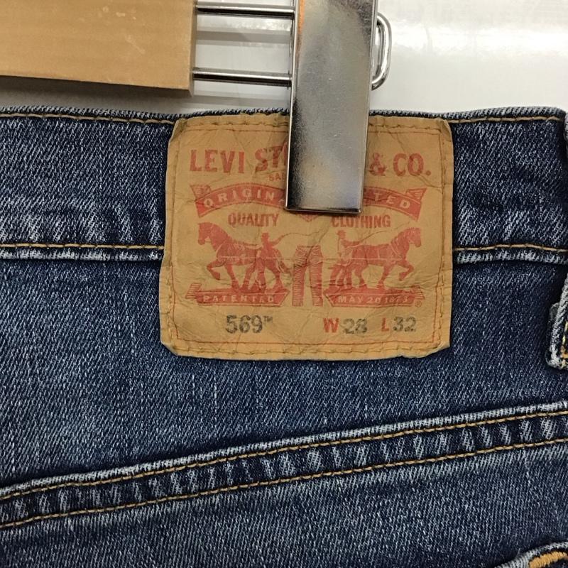 リーバイストラウスアンドコー Levi Strauss & co. パンツ デニム、ジーンズ デニムパンツ ワイドパンツ カジュアルパンツ ストレッチパンツ 28インチ 無地 インディゴ / インディゴ / メンズ USED 古着 中古 10128786