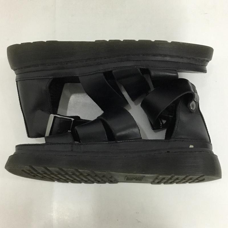 ドクターマーチン Dr.Martens サンダル サンダル AW006 ストラップ レザー UK4 US:6 無地 黒 / ブラック / レディース USED 古着 中古 10125172