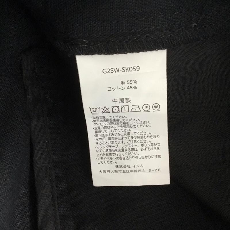 グラミチ GRAMICCI スカート ロングスカート G2SW-SK059 フレアスカート コットンリネン L 無地 黒 / ブラック / レディース USED 古着 中古 10138876