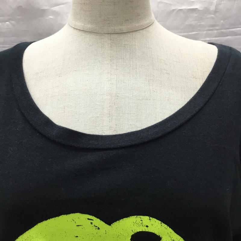 スライ SLY Tシャツ 半袖 半袖カットソー プリントTシャツ クルーネックカットソー プリント 黒 / ブラック / レディース USED 古着 中古 10118456