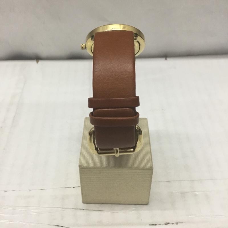 マークバイマークジェイコブス MARC by MARC JACOBS 腕時計 アナログ(クォーツ式) MBM8574 レザーベルト 箱有 ロゴ、文字 茶 / ブラウン / X 金 / ゴールド / レディース USED 古着 中古 10114209