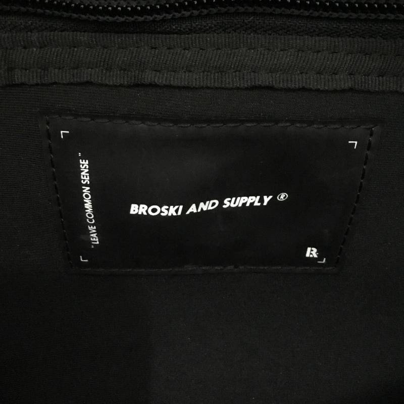 ブロスキーアンドサプライ BROSKI&SUPPLY ウエストバッグ ウエストバッグ BBOM-741 レザー ロゴ、文字 黒 / ブラック / メンズ USED 古着 中古 10136707