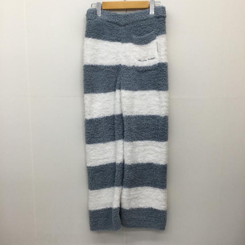 ジェラートピケ gelato pique パンツ サルエルパンツ PWNP215054 FREE ボーダー柄 青 / ブルー / X 白 / ホワイト / レディース USED 古着 中古 10138288