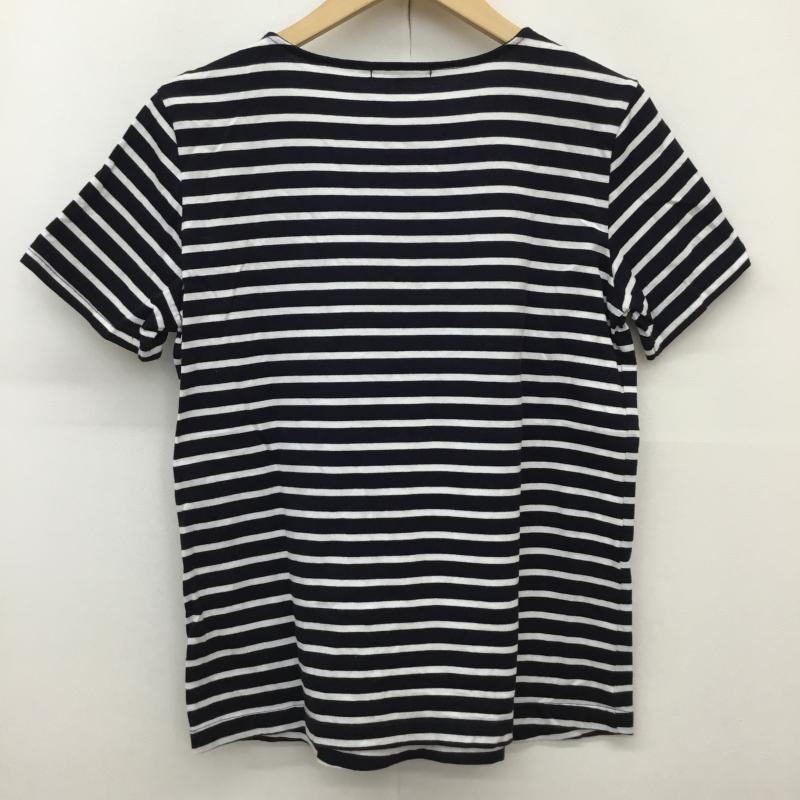 ラルフローレン RALPHLAUREN Tシャツ 半袖 L ボーダー柄 白 / ホワイト / X 紺 / ネイビー / レディース USED 古着 中古 10139204