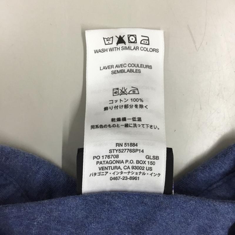 パタゴニア patagonia ポロシャツ 半袖 半袖ポロシャツ カラーシャツ 半袖カットソー S 無地 青 / ブルー / メンズ USED 古着 中古 10122937