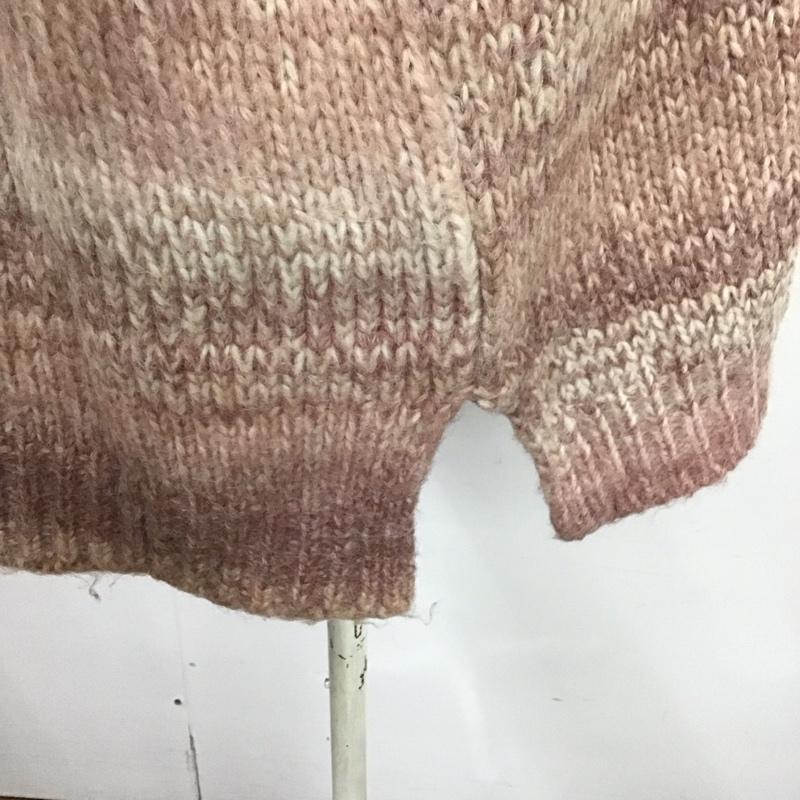 ローリーズファーム LOWRYS FARM ニット、セーター 長袖 LF622122TS グラデーションニット L 無地 桃 / ピンク / レディース USED 古着 中古 10125811