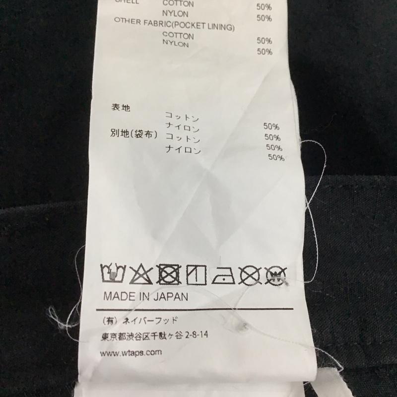 ダブルタップス WTAPS パンツ ワークパンツ、ペインターパンツ 231WVDT-PTM09 リップストップ カーゴパンツ コットン ナイロン 2 無地 黒 / ブラック / メンズ USED 古着 中古 10144063