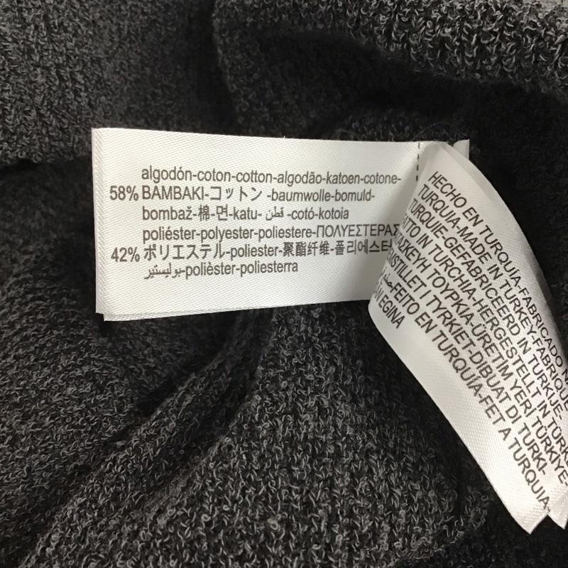 ザラ ZARA ワンピース ロングスカート 6427 001 802 Vネック リブ 長袖 XS 無地 灰 / グレー / レディース USED 古着 中古 10139403