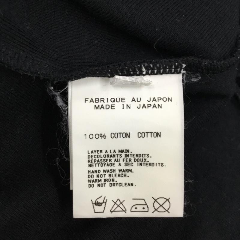 キリュウキリュウ kiryuyrik カットソー 七分袖 七分丈カットソー Vネックカットソー プリントTシャツ S プリント 黒 / ブラック / メンズ USED 古着 中古 10120701