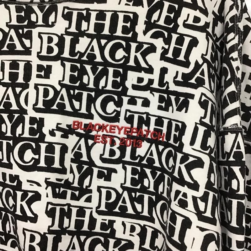 ブラックアイパッチ BlackEyePatch トレーナー 長袖 長袖トレーナー スウェット クルーネック プルオーバー XL プリント 白 / ホワイト / X 黒 / ブラック / メンズ USED 古着 中古 10138445