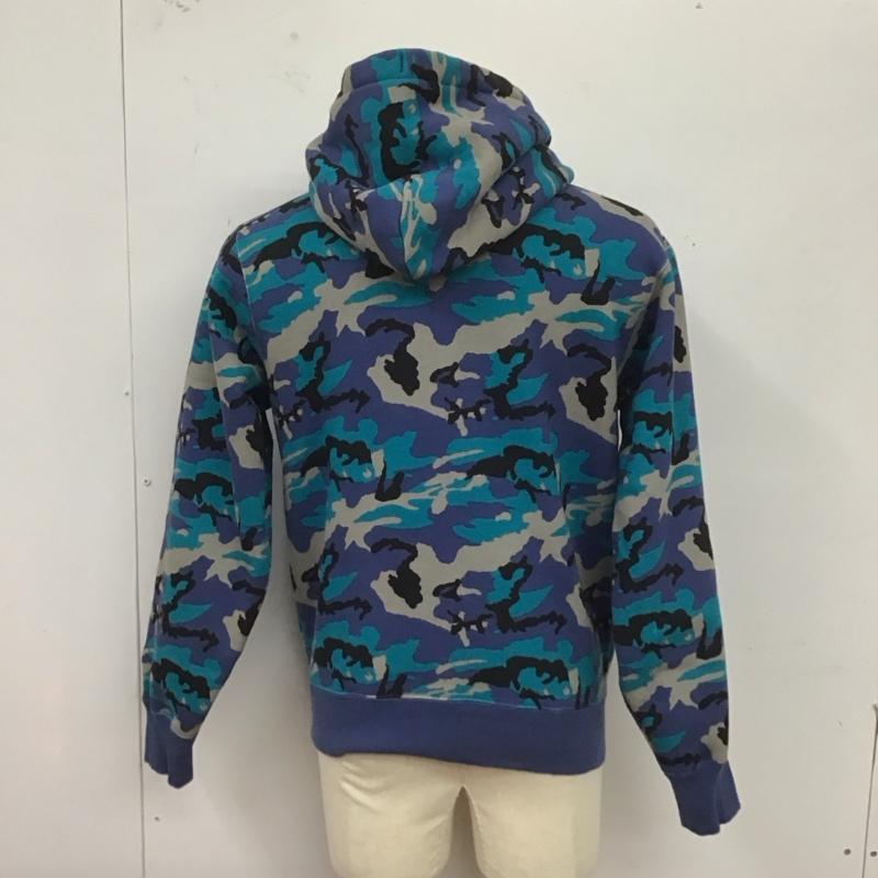 チャンピオン Champion パーカー 長袖 c3-s102 総柄プルパーカー 裏起毛 M カモフラージュ柄・迷彩 マルチカラー / マルチカラー /  メンズ USED 古着 中古 10124671